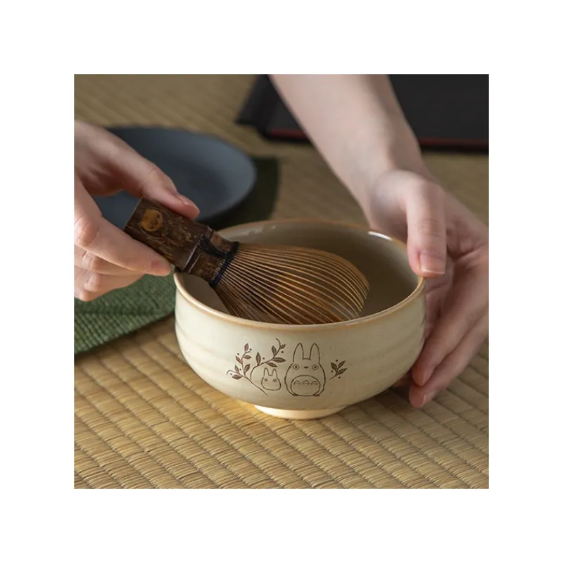 Maison Ghibli Akahada-yaki Matcha Tea Bowl & Whisk - My Neighbor Totoro | Kitchenware