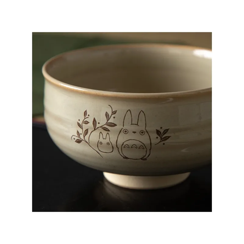 Maison Ghibli Akahada-yaki Matcha Tea Bowl & Whisk - My Neighbor Totoro | Kitchenware