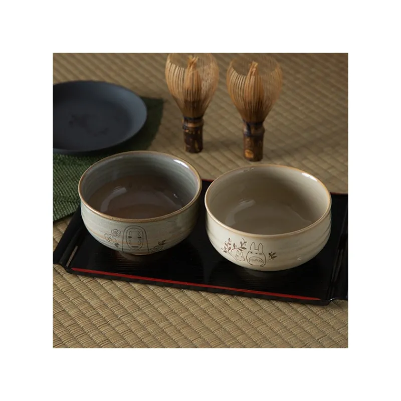 Maison Ghibli Akahada-yaki Matcha Tea Bowl & Whisk - My Neighbor Totoro | Kitchenware