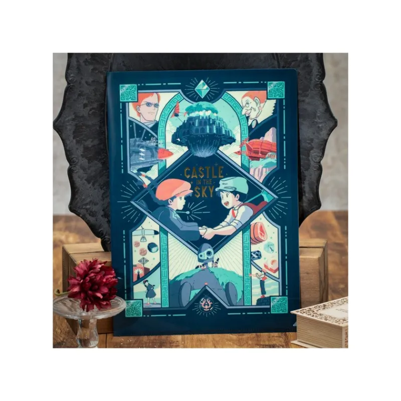 Maison Ghibli Art Déco Clear Folder A4 - Castle in the Sky | Storage