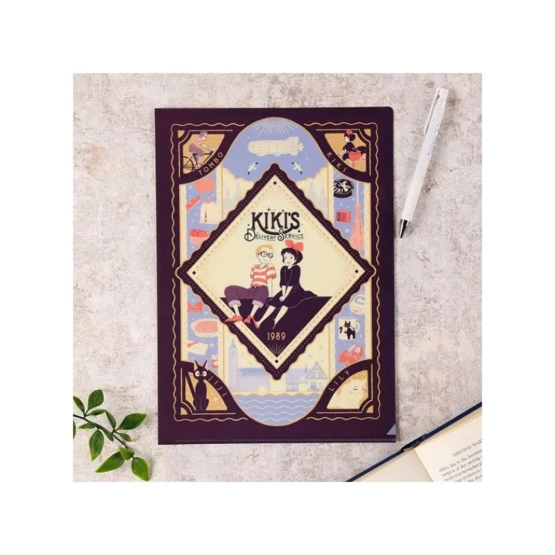 Maison Ghibli Art Déco Clear Folder A4 - Kiki's Delivery Service | Storage