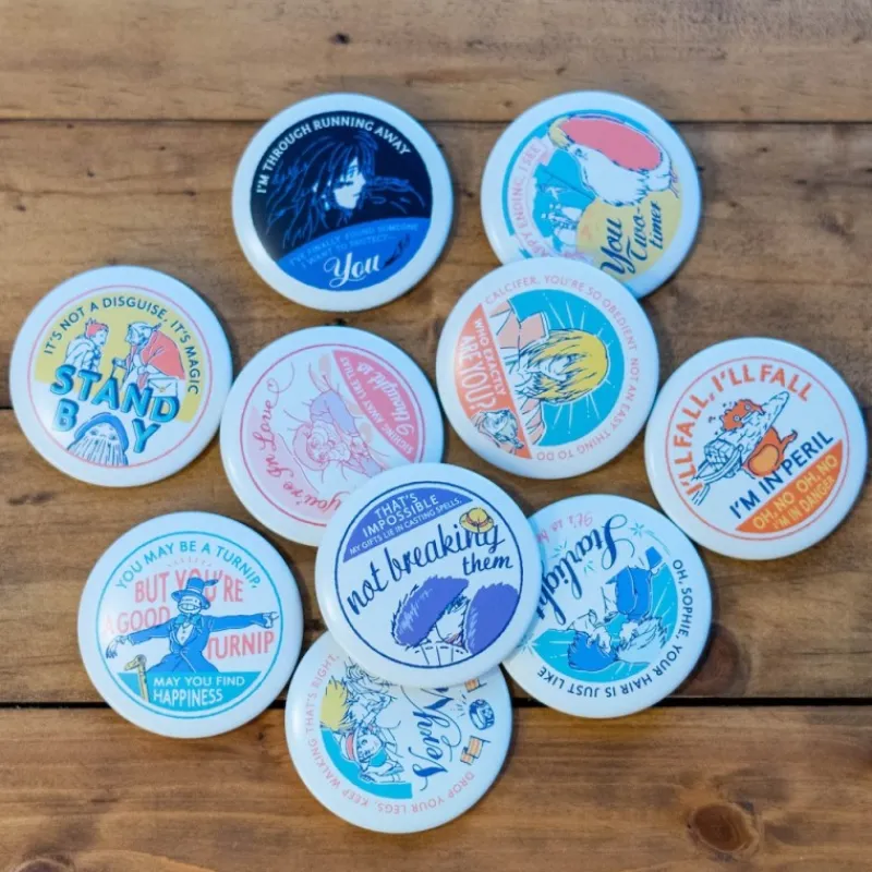 Maison Ghibli Badge Collection 10 PCS - Howl's Moving Castle | Badges