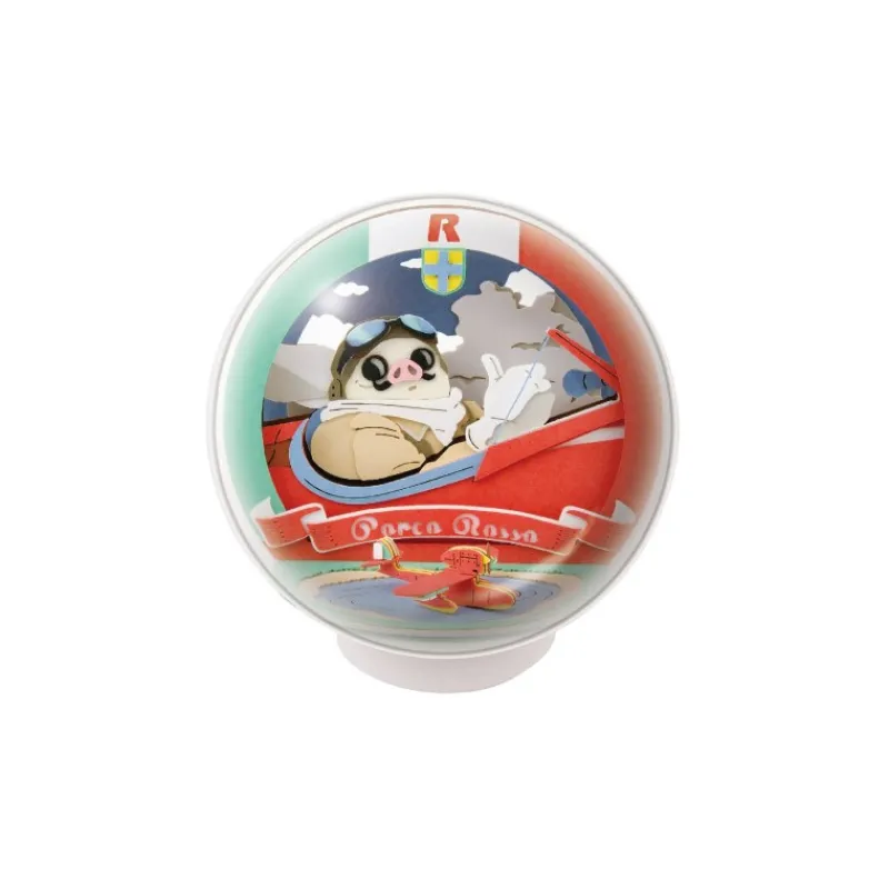 Maison Ghibli Ball Paper Theater Marco - Porco Rosso | Arts And Crafts