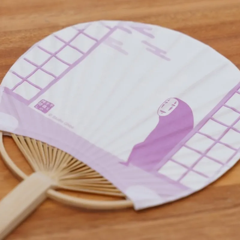 Maison Ghibli Bamboo Fan & Letter Set No Face with Flower - Spirited Away | Accessories