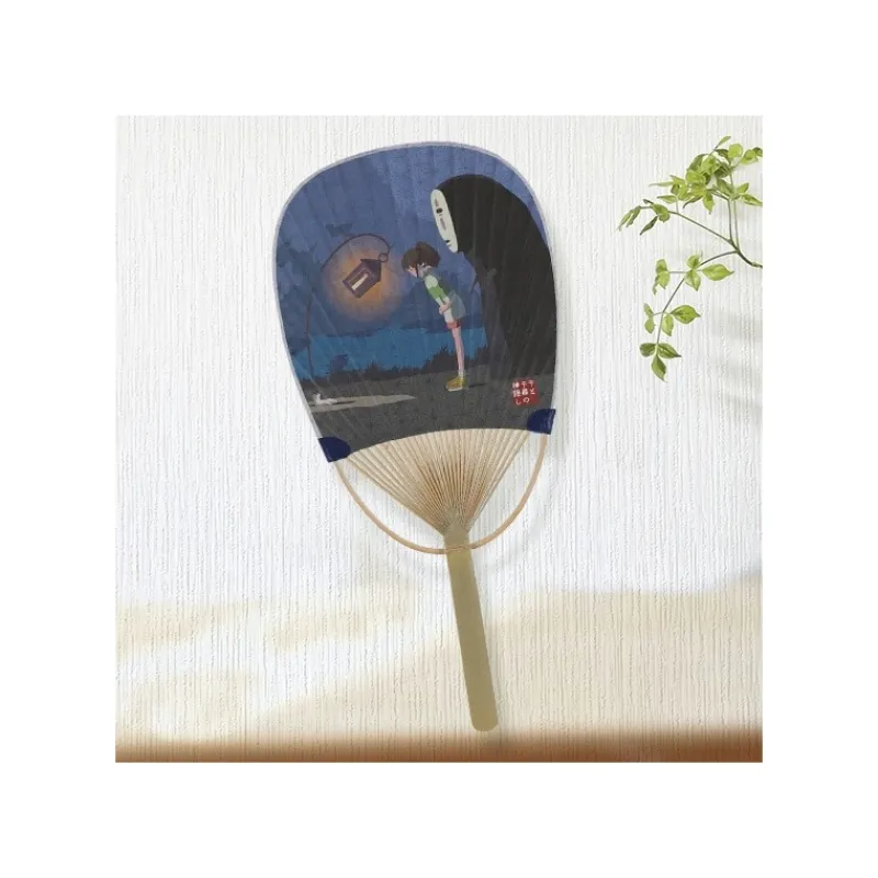 Maison Ghibli Bamboo Fan Chihiro & No Face - Spirited Away | Accessories