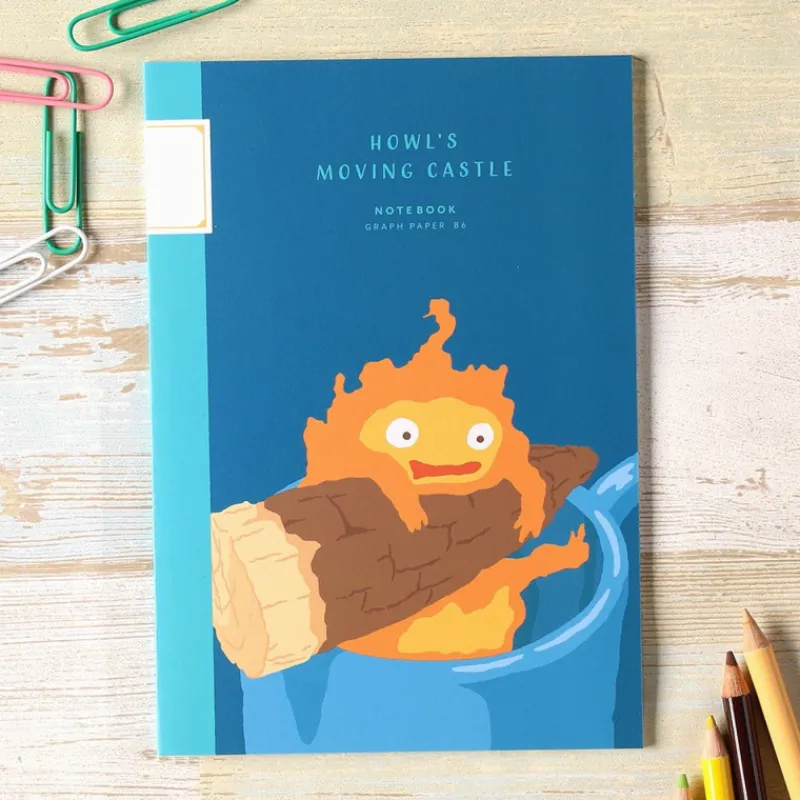 Maison Ghibli Carnet de notes B6 Calcifer - Howl's Moving Castle | Notebooks And Notepads