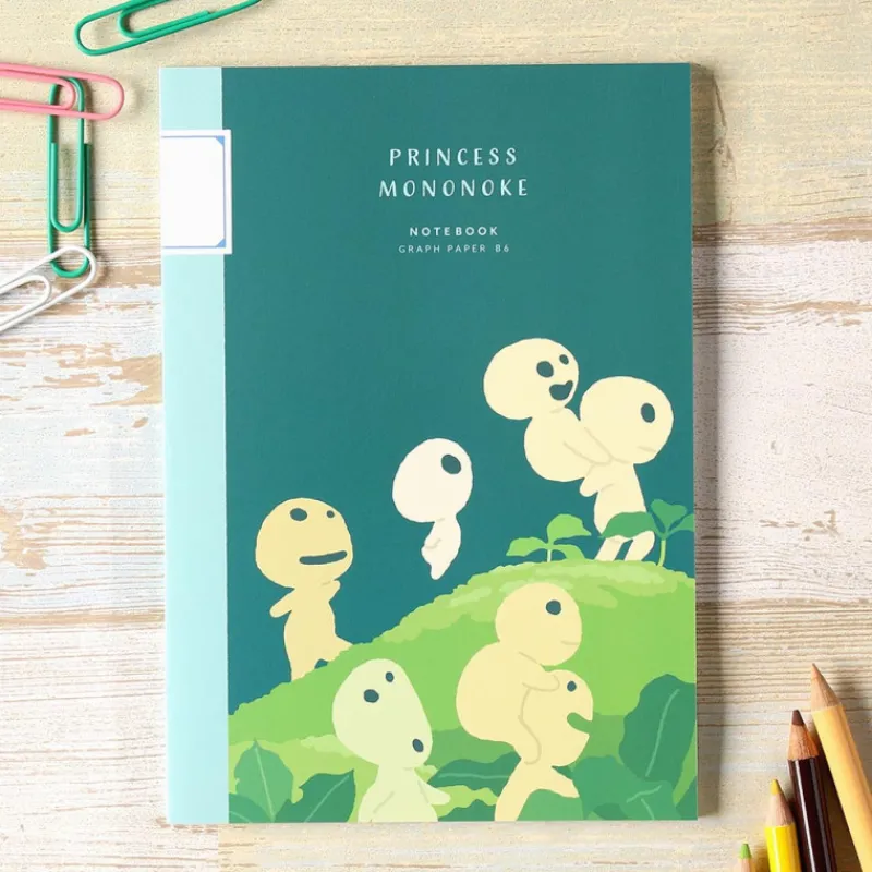 Maison Ghibli Carnet de notes B6 Kodama - Princess Mononoke | Notebooks And Notepads