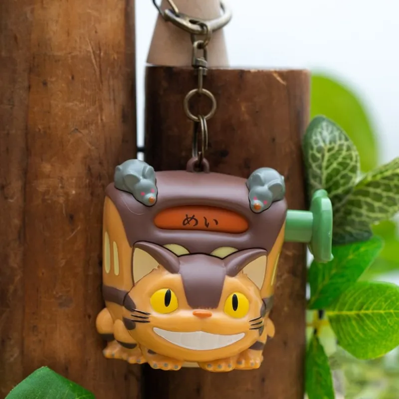Maison Ghibli Catbus destination Kurukuru keyring - My Neighbour Totoro | Keychains