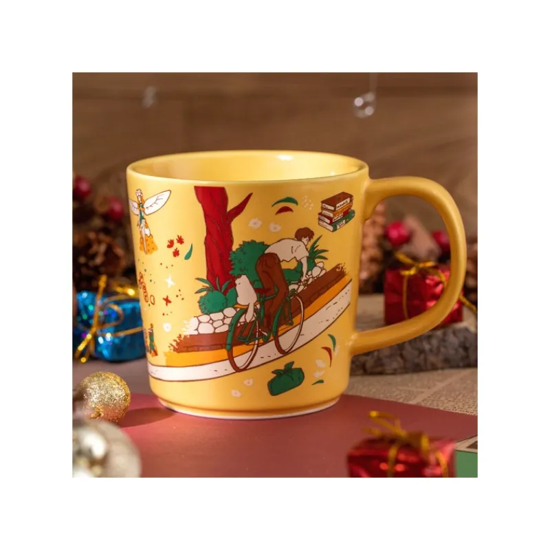Maison Ghibli Ceramic Cup Chasing the cat - Whisper of the Heart | Kitchenware