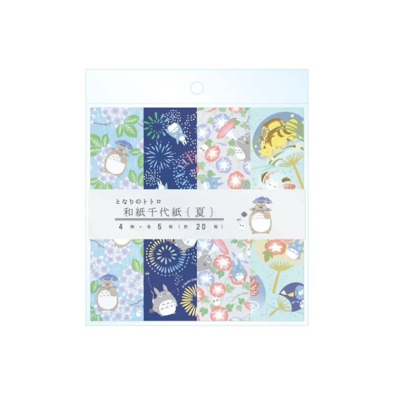 Maison Ghibli Chiyogami Paper Summer  - My Neighbor Totoro | Postcards And Letter Papers