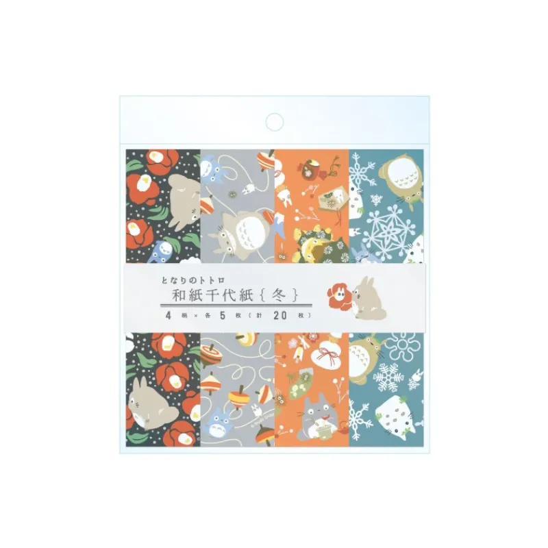 Maison Ghibli 2024 Chiyogami Paper Winter - My Neighbor Totoro | Postcards And Letter Papers