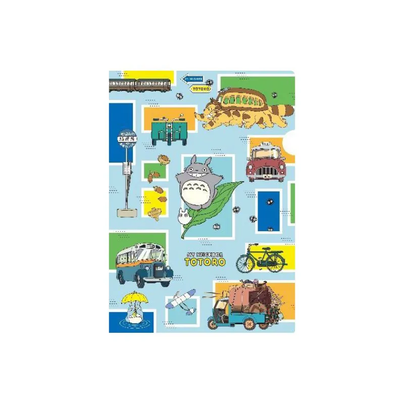 Maison Ghibli Clear File A4 Vehicles - My Neighbor Totoro | Storage