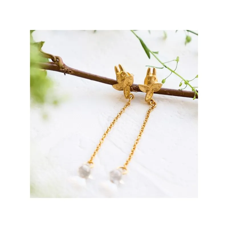 Maison Ghibli Clipped Earrings Small Totoro Drop Series - My Neighbor Totoro | Jewellery