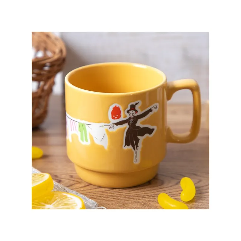 Maison Ghibli Coloful embossed mug Laundry Day - Howl's Moving Castle | Kitchenware