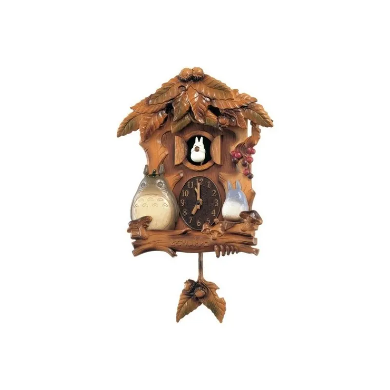 Maison Ghibli Cuckoo Clock Wooden Leaves - My Neighbor Totoro | Décoration