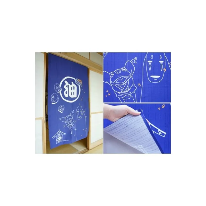 Maison Ghibli Curtain Aburaya Blue - Spirited Away | Wall Decoration