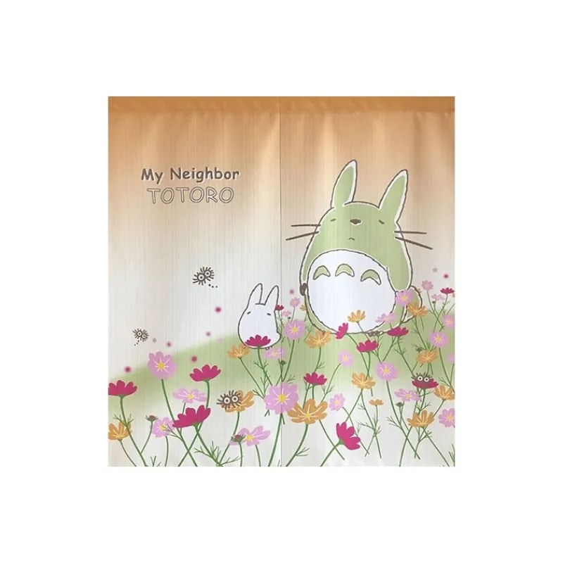 Maison Ghibli Curtains Flowers Totoro - My Neighbor Totoro | Wall Decoration