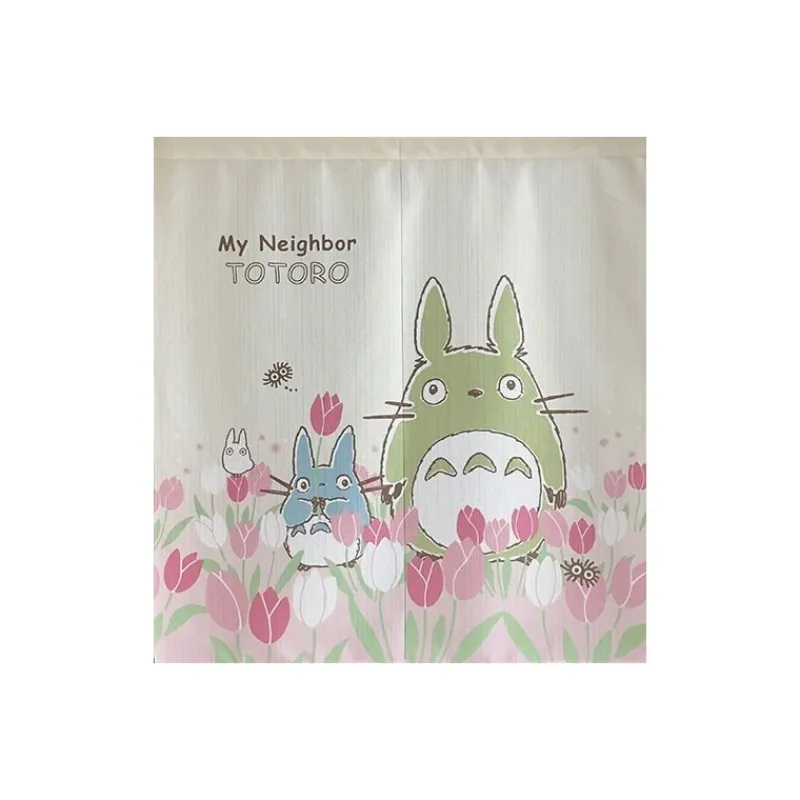 Maison Ghibli Curtains Tulips Totoro - My Neighbor Totoro | Wall Decoration