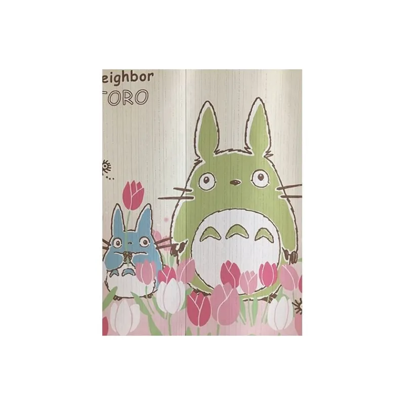 Maison Ghibli Curtains Tulips Totoro - My Neighbor Totoro | Wall Decoration