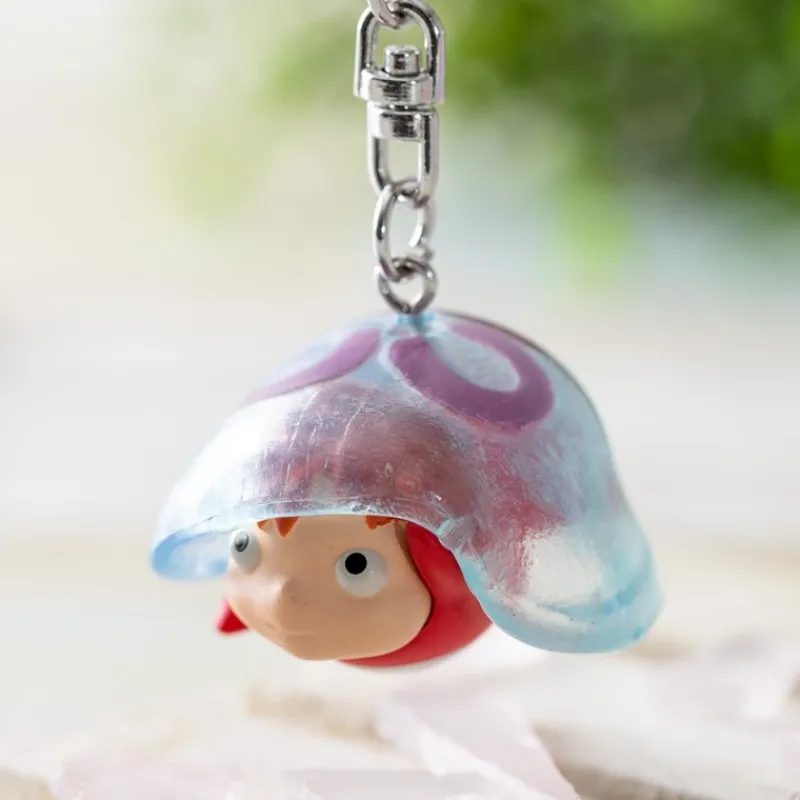 Maison Ghibli 3D Keychains Ponyo and jellyfish - Ponyo by the cliff | Keychains