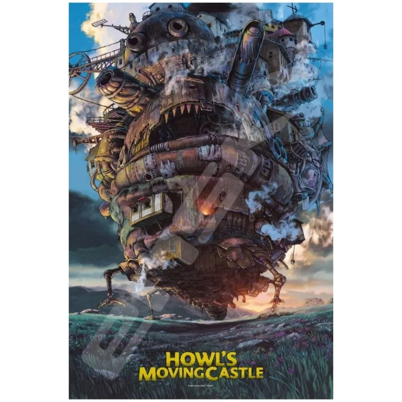Maison Ghibli Deluxe Foil Puzzle 1000P Movie Poster - Howl’s Moving Castle | Jigsaw Puzzle