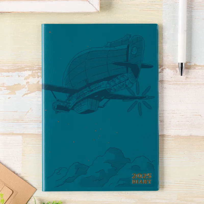 Maison Ghibli 2025 Diary Tiger Moth - Castle in the Sky | Schedule Diaries And Calendars