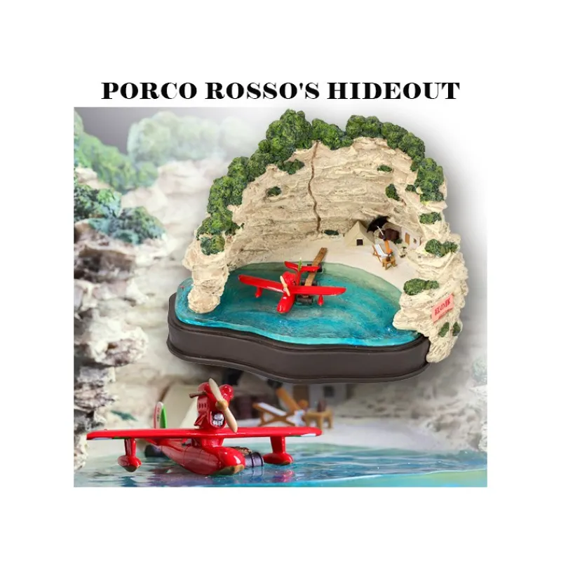 Maison Ghibli Diorama Marco’s Hideout - Porco Rosso | Décoration