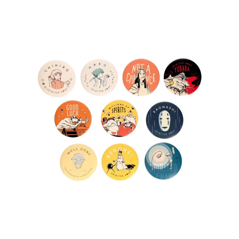 Maison Ghibli Display of 10 Chihiro Anniversary Badges - Spirited Away | Badges