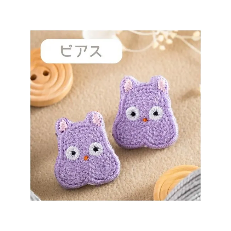 Maison Ghibli Earrings Embroidery serie Boh mouse - Sprited Away | Jewellery
