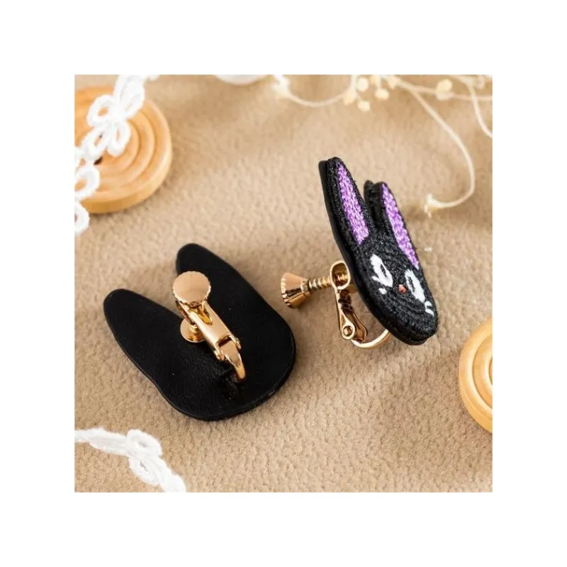 Maison Ghibli Earrings Embroidery serie Jiji - Kiki's Delivery Service | Jewellery