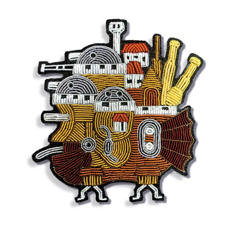 Maison Ghibli Embroidered Jewel Brooch Castle - Howl’s Moving Castle | Pins