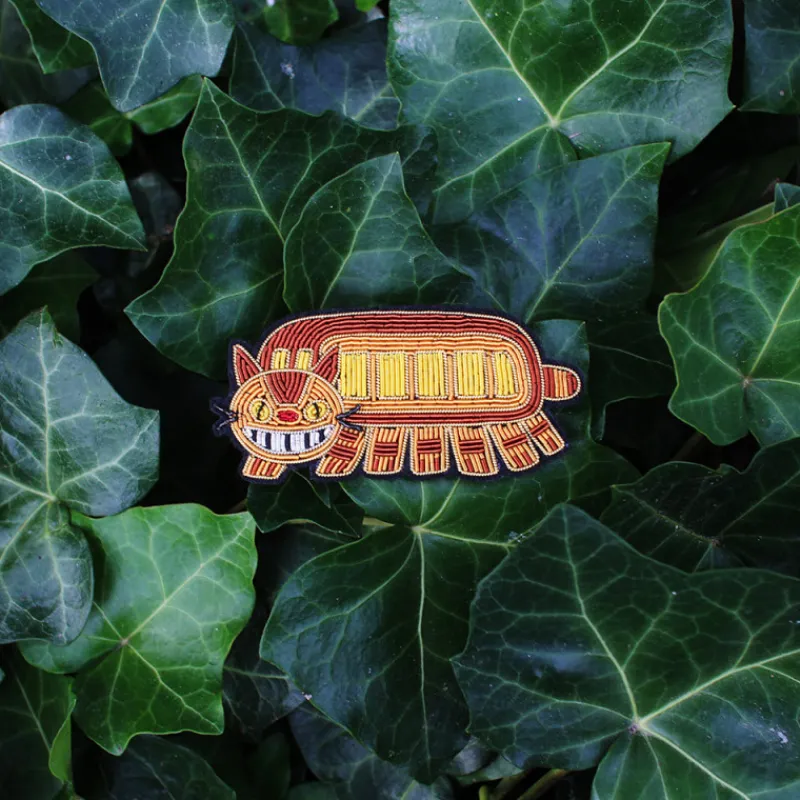 Maison Ghibli Embroidered Jewel Brooch Catbus - My Neighbor Totoro | Pins
