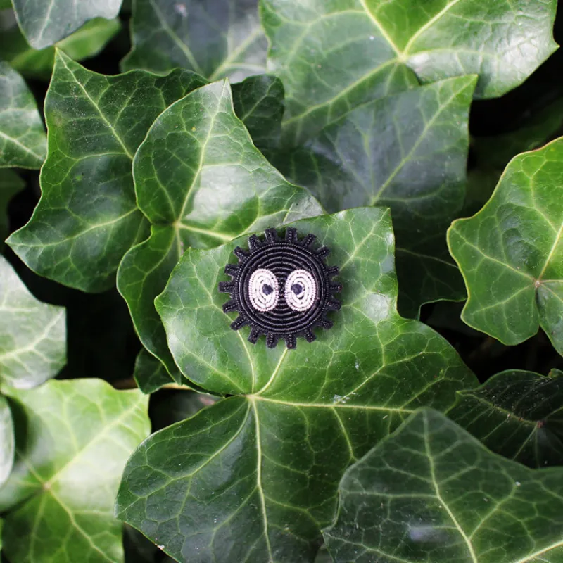Maison Ghibli Embroidered Jewel Brooch Soot Sprite - My Neighbor Totoro | Pins