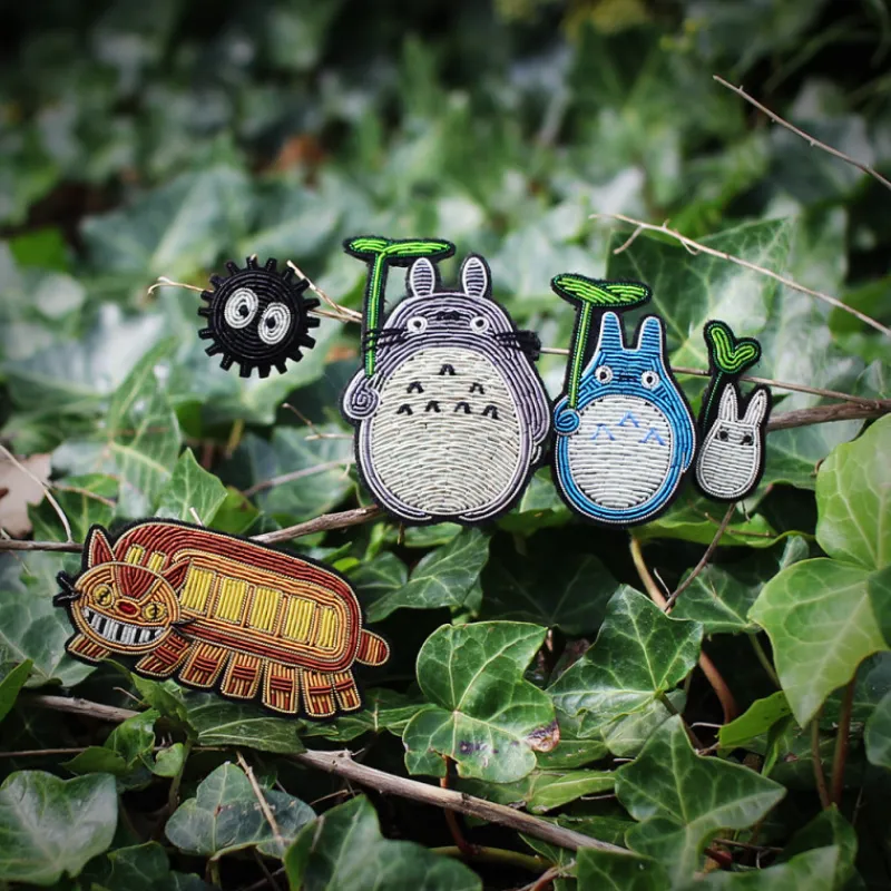 Maison Ghibli Embroidered Jewel Brooch Soot Sprite - My Neighbor Totoro | Pins