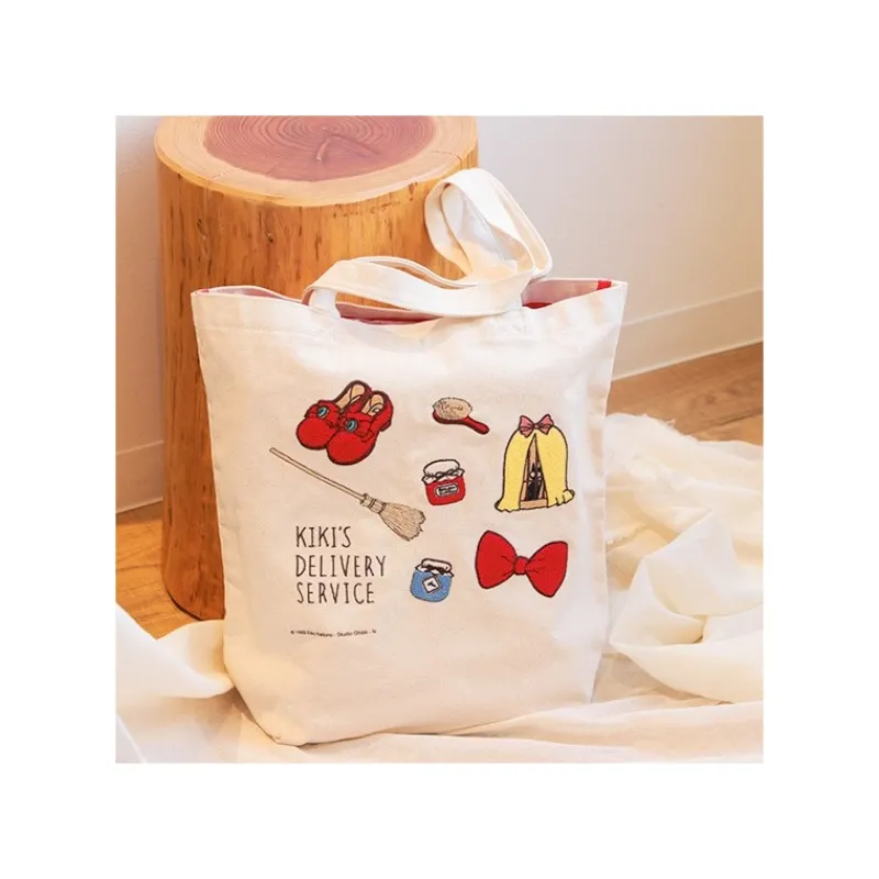 Maison Ghibli Embroidery Canvas Tote bag Kiki - Kiki's Delivery Service | Bags