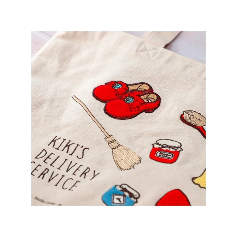 Maison Ghibli Embroidery Canvas Tote bag Kiki - Kiki's Delivery Service | Bags