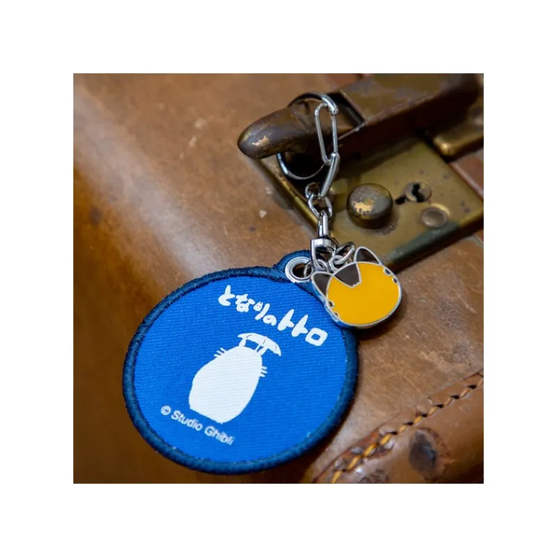 Maison Ghibli Embroidery Keychain Bus Stop - My Neighbor Totoro | Keychains