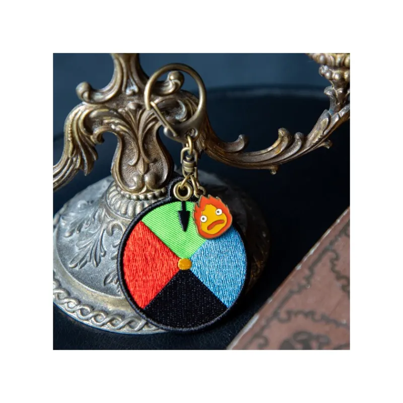 Maison Ghibli Embroidery Keychain Magic colour disc - Howl's Moving Castle | Keychains