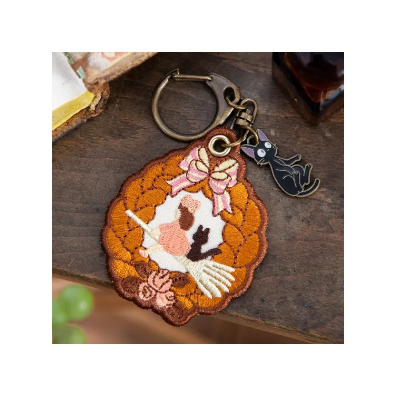 Maison Ghibli Embroidery Keychain Wreath of bread - Kiki's Delivery Service | Keychains