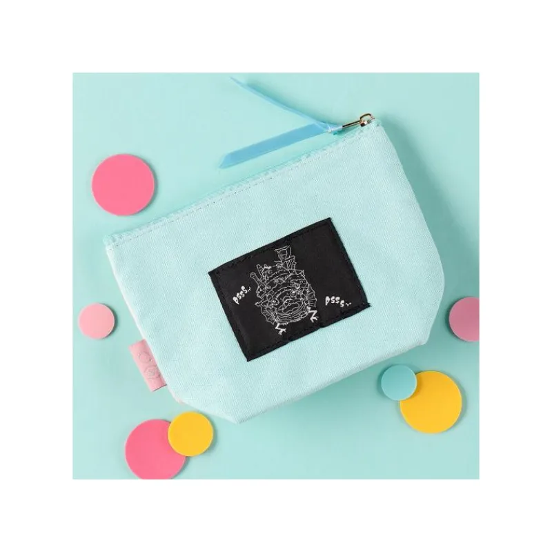Maison Ghibli Embroidery pouch Calcifer - Howl's Moving Castle | Storage