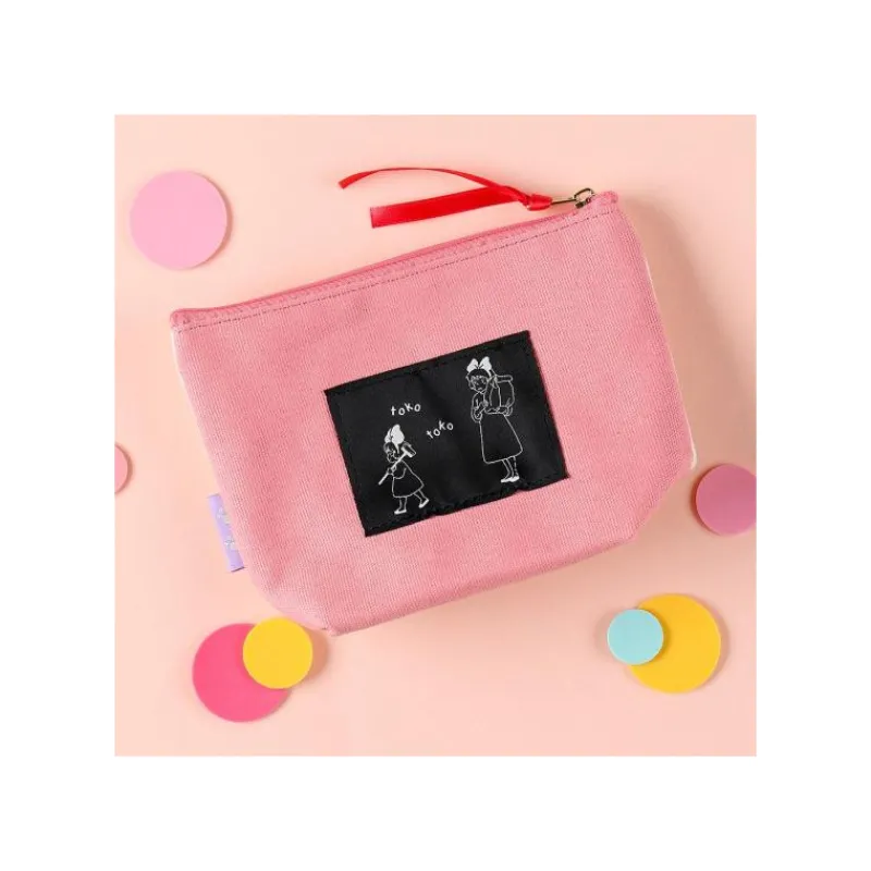 Maison Ghibli Embroidery pouch Jiji in cage - Kiki's Delivery Service | Storage