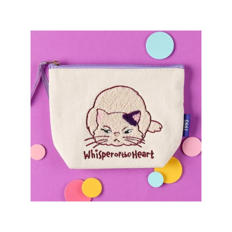 Maison Ghibli Embroidery pouch Moon - Whisper of the Heart | Storage