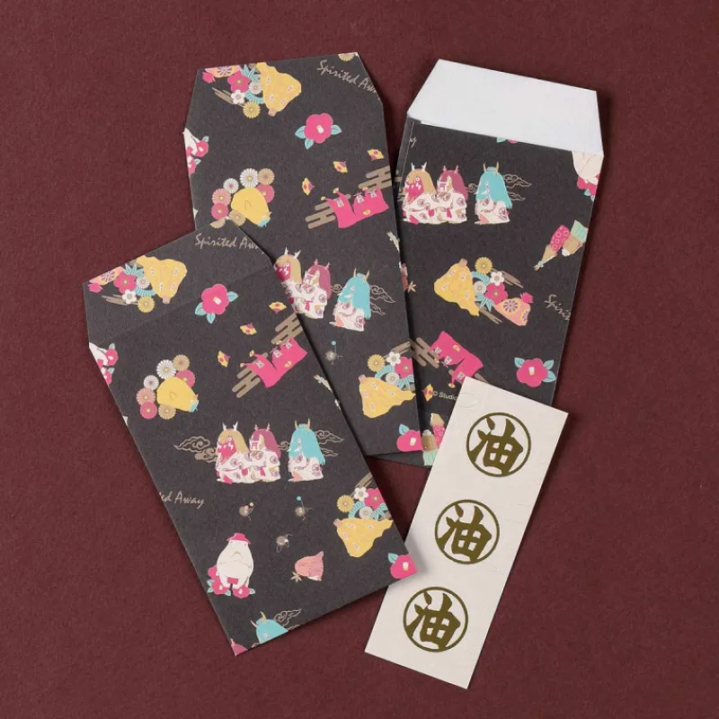 Maison Ghibli 6 Envelopes & stickers set Aburaya - Spirited Away | Postcards And Letter Papers