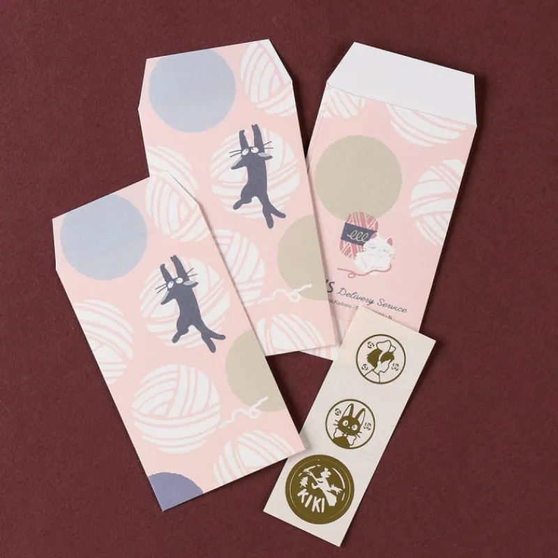 Maison Ghibli 6 Envelopes & stickers set Jiji - Kiki delivery's service | Postcards And Letter Papers