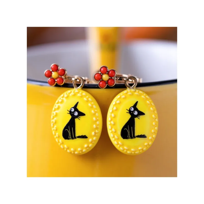 Maison Ghibli Fancy yellow earrings with clips Jiji - Kiki's Delivery Service | Jewellery