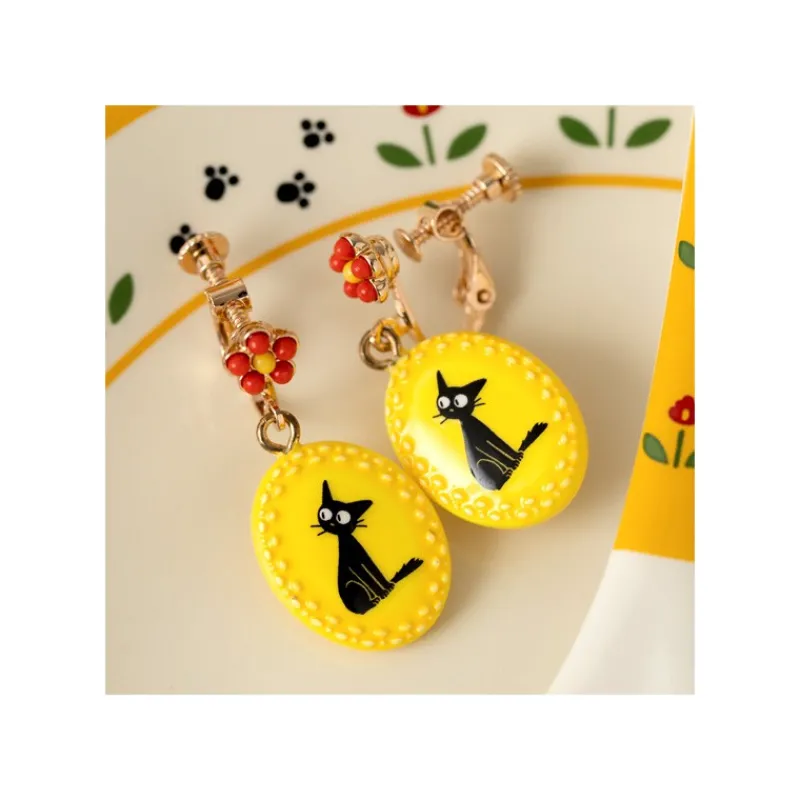 Maison Ghibli Fancy yellow earrings with clips Jiji - Kiki's Delivery Service | Jewellery