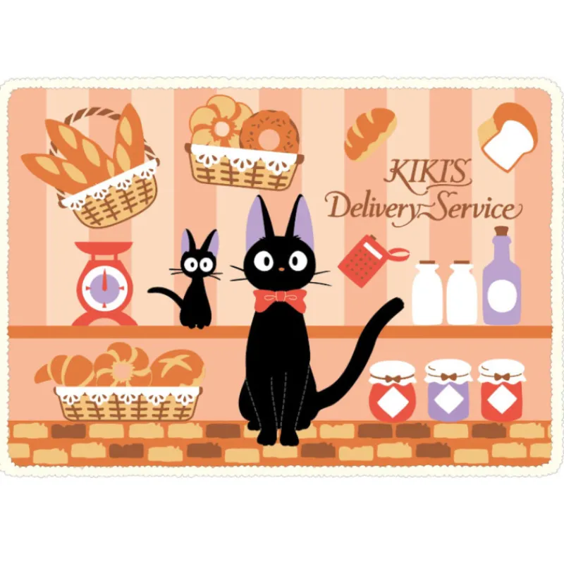 Maison Ghibli Fluffy plaid Jiji's Bakery 70x100 cm - Kiki's Delivery Service | Household Linen