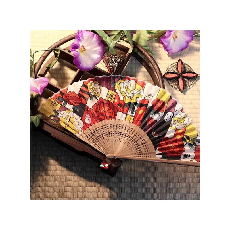 Maison Ghibli Folding Fan Unabara Flowers - Spirited Away | Accessories