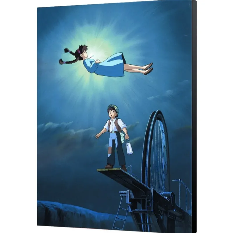 Maison Ghibli Ghibli - Castle in the Sky - 35x50cm wood panel | Wall Decoration