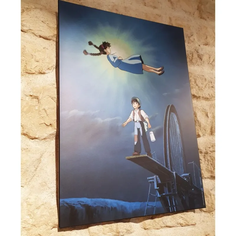 Maison Ghibli Ghibli - Castle in the Sky - 35x50cm wood panel | Wall Decoration
